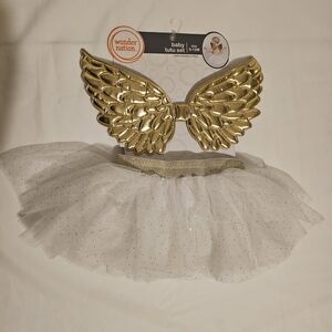 Wonder Nation Baby Tutu Set with Gold Wings